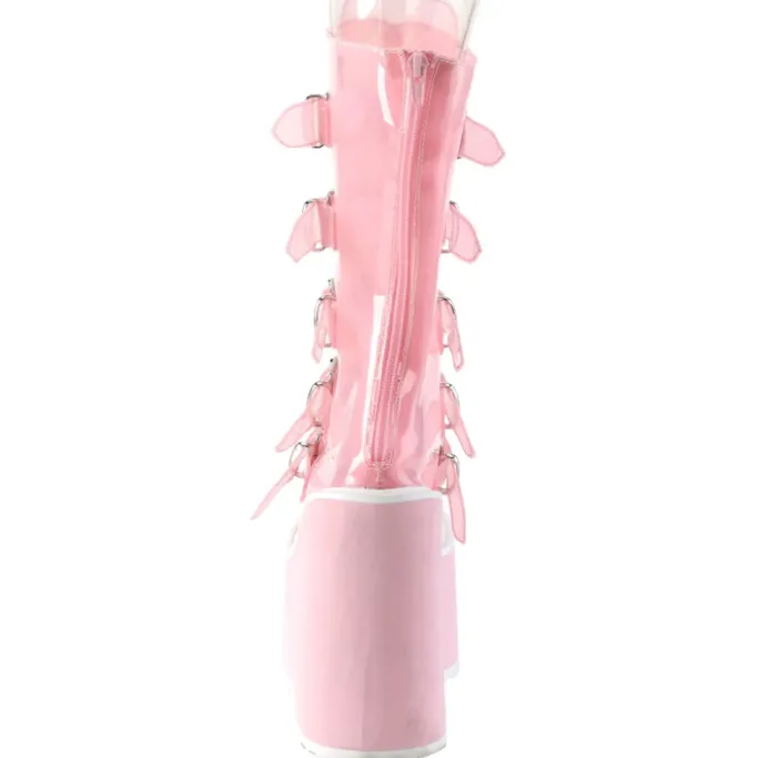 DemoniaCult SWING 230C Pink Transparent Boots