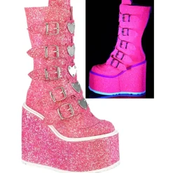 DemoniaCult SWING 230G Boots Pink