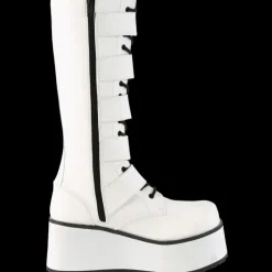 DemoniaCult TRASHVILLE 518 Boots White