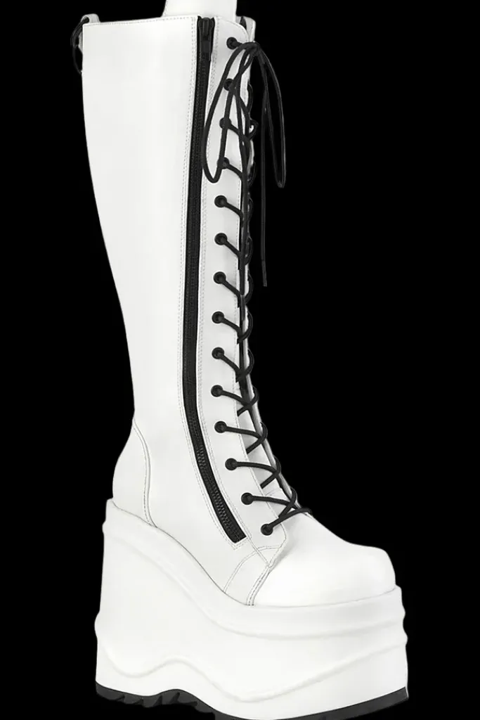 DemoniaCult WAVE 200 Boots White