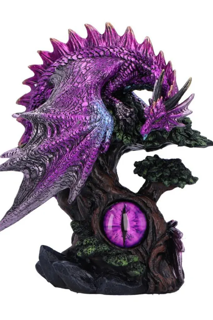 Nemesis Now Draconic Seer Purple Dragon Eye Figurine