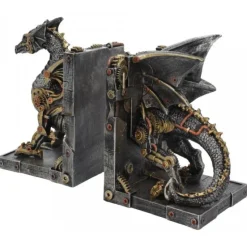 Nemesis Now Dracus Machina Bookends Steampunk Dragon 27cm