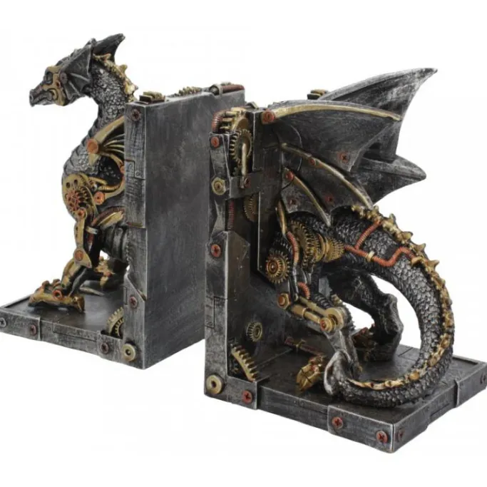 Nemesis Now Dracus Machina Bookends Steampunk Dragon 27cm