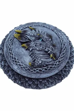 Alternative Gifts Dragon Box Round Black