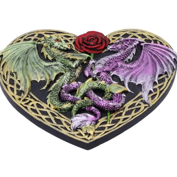 Nemesis Now Dragon Love Heart Incense Burner