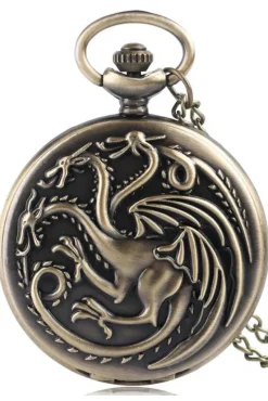 Pocketwatches Dragon Steampunk Pocket Watch on Necklace Chain