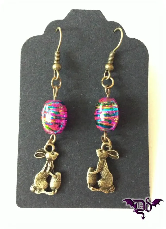 Dragophelion Designs Easter Bunny Earrings