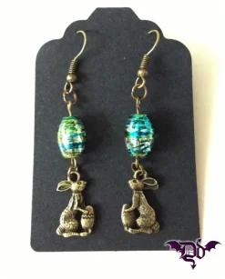 Dragophelion Designs Easter Bunny Earrings