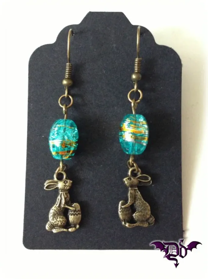 Dragophelion Designs Easter Bunny Earrings