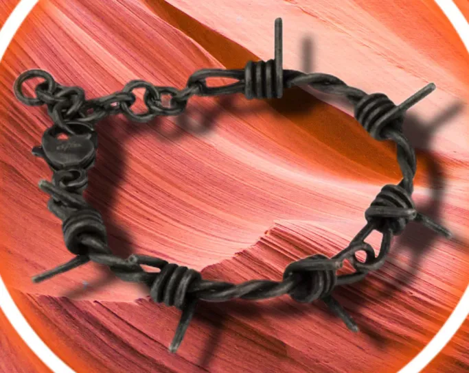 Echt etNox Black Barbed Wire Bracelet
