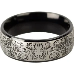 Echt etNox Black Graffiti Ring