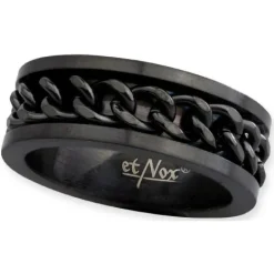 Echt etNox Black Mesh Steel Ring