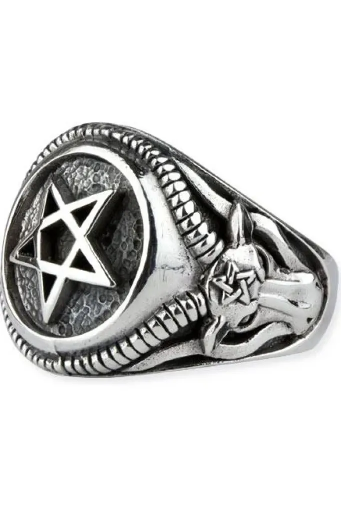 Echt etNox Celtic Pentagram Ring Sterling Silver