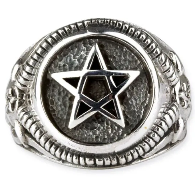 Echt etNox Celtic Pentagram Ring Sterling Silver