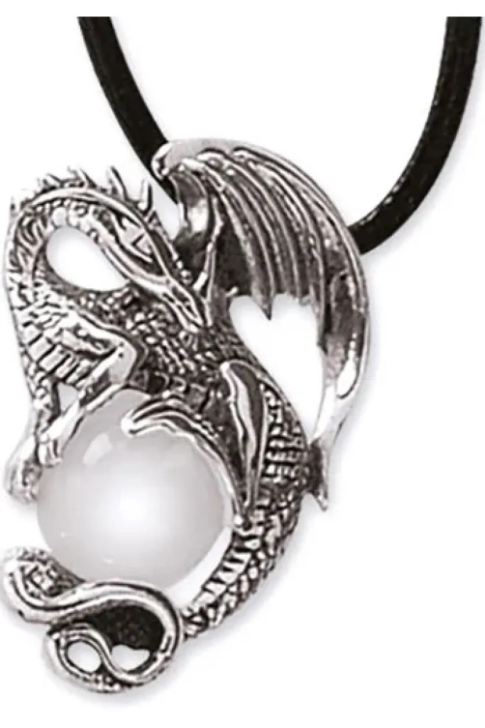Echt etNox Crystal Dragon Pendant Sterling Silver