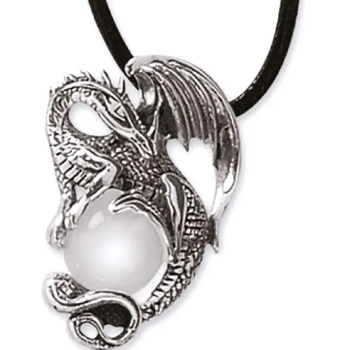 Echt etNox Crystal Dragon Pendant Sterling Silver