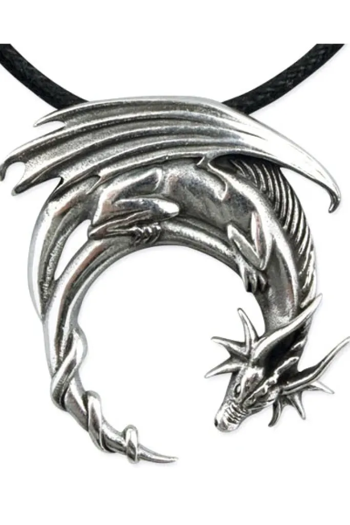 Echt etNox Fantasy Dragon Pendant Sterling Silver
