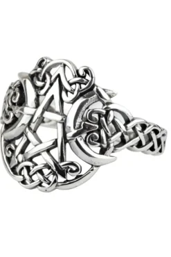 Echt etNox "Moon Pentacle" Ring 925 silver