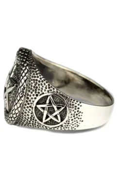 Echt etNox Pentacle and Snake Ring