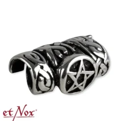 Echt etNox Pentagram Beard Bead or Hair Pearl BP1016