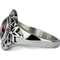 Echt etNox Red Victorian Goth Ring