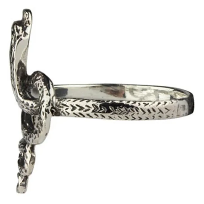 Echt etNox Silver Snake Ring