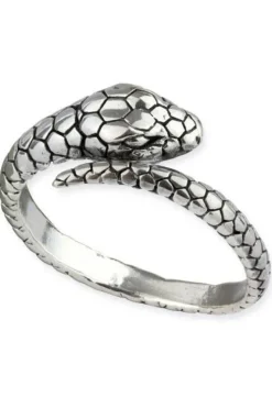 Echt etNox Sterling Silver Snake Ring