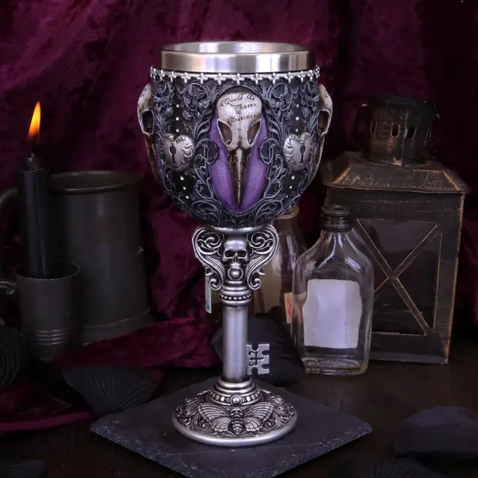 Nemesis Now Edgars Raven Goblet