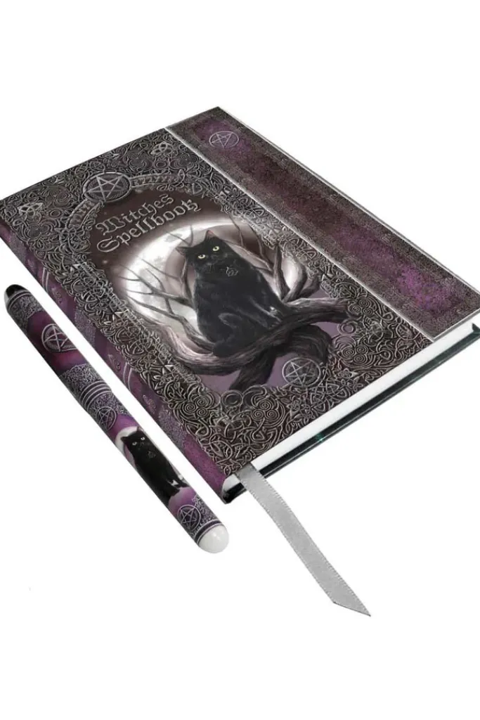 Nemesis Now Embossed Witches Spell Book Journal with Pen
