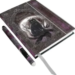 Nemesis Now Embossed Witches Spell Book Journal with Pen
