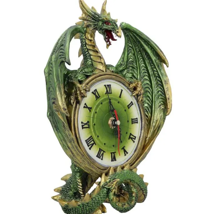 Nemesis Now Emerald Chronology Dragon Clock
