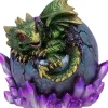 Nemesis Now Emerald Hatchling Glow Dragon Green