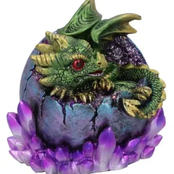Nemesis Now Emerald Hatchling Glow Dragon Green