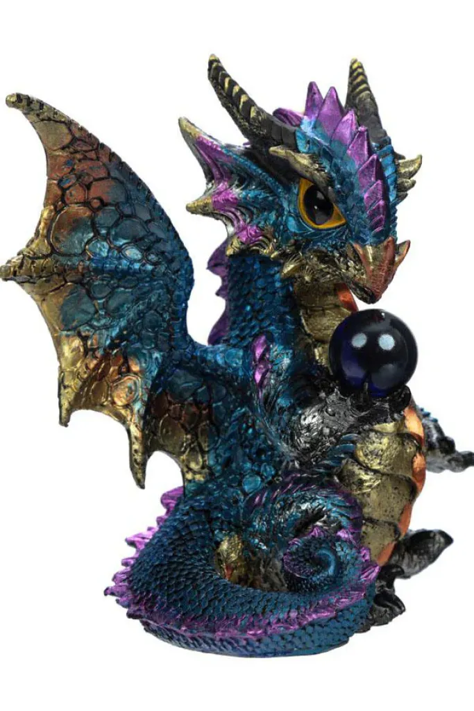 Puckator Enchanted Nightmare Dragon Blue Crystal Soothsayer