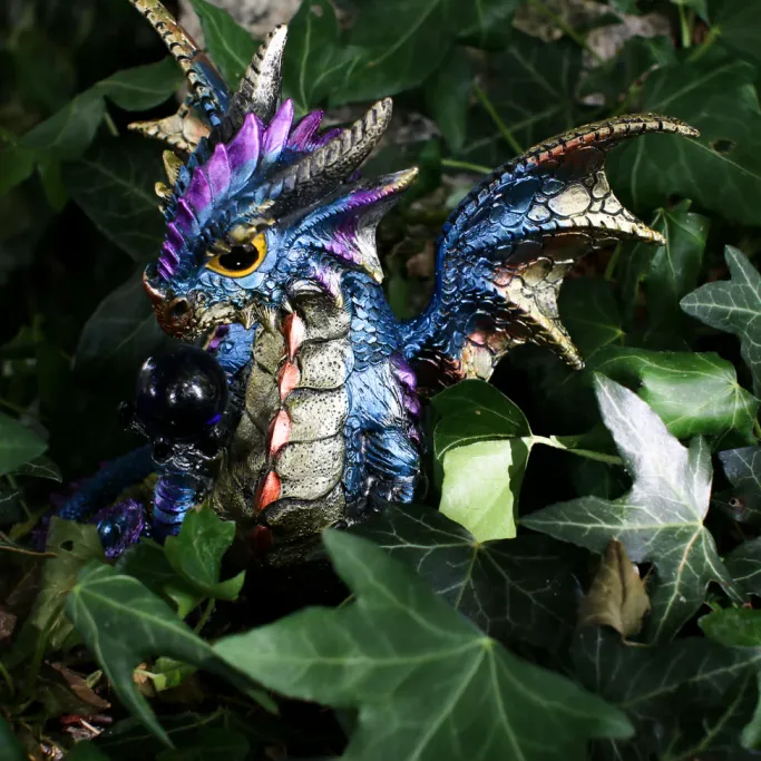 Puckator Enchanted Nightmare Dragon Blue Crystal Soothsayer