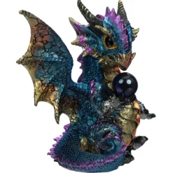 Puckator Enchanted Nightmare Dragon Blue Crystal Soothsayer