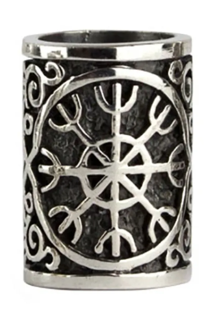 Echt etNox Aegishjalmur Silver Beard/Hair Bead