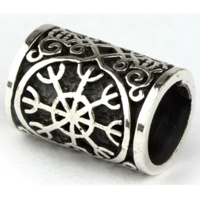 Echt etNox Aegishjalmur Silver Beard/Hair Bead