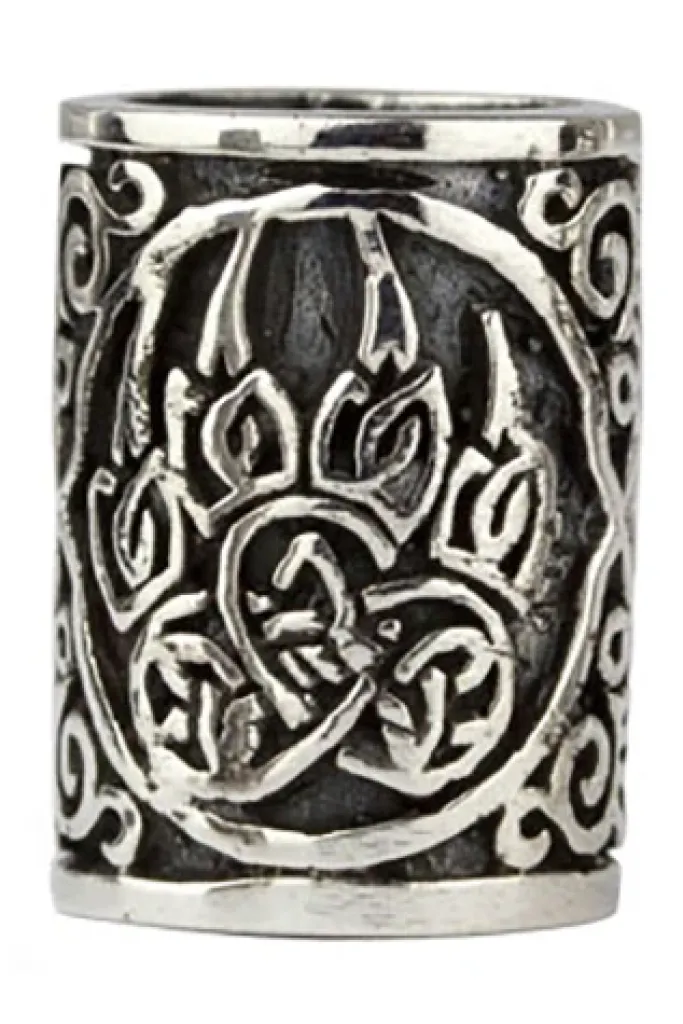 Echt etNox Bear Claw Silver Beard/Hair Bead