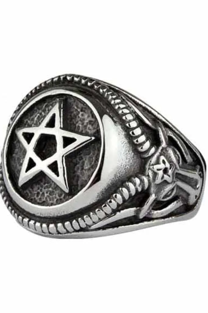 Echt etNox Big Pentagram Ring