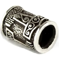 Echt etNox Hammer of Thor Silver Beard/Hair Bead