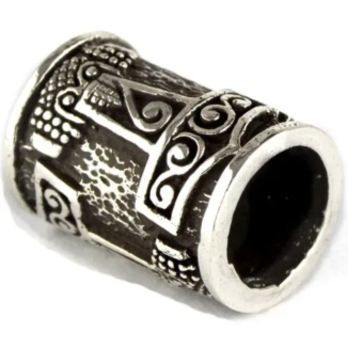 Echt etNox Hammer of Thor Silver Beard/Hair Bead