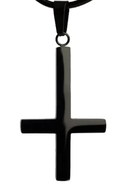 Echt etNox Inverted Black Cross Pendant