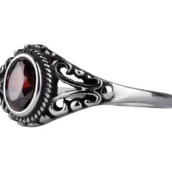 Echt etNox Ornament Red Zirconia Ring