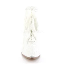 Fabulicious Victorian 30 Boots Ivory