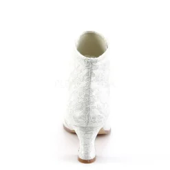 Fabulicious Victorian 30 Boots Ivory