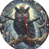 Oakhart Industries Fairytale Owl Glass Clock