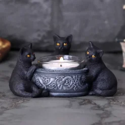 Nemesis Now Familiar Trio Cat Tea Light Holder