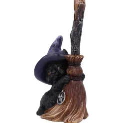 Nemesis Now Familiars Broom Witches Cat