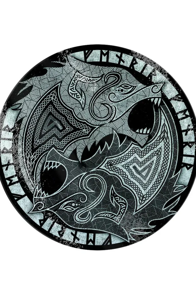 Grind Fenrir the Wolf Glass Chopping Board